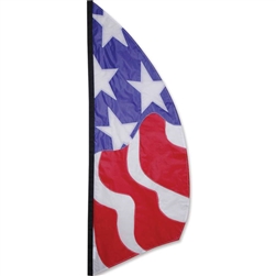 8.5 Foot Patriotic Feather Banner by Premier Kites.