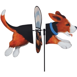 Beagle Deluxe Petite Garden Spinner with wings that spin in a gentle breeze. All hardware included.