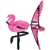 Flamingo Garden Spinner with wings that spin in a gentle breeze. All hardware included.