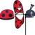 Ladybug Whirly Wing Garden Spinner with wings that spin in a gentle breeze. All hardware included.