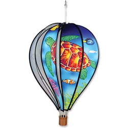 Sea Turtles on this Premier Kite 22" Hot Air Balloon Garden Spinner.