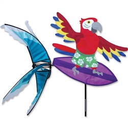 Premier Kites Surfing Parrot Garden Spinner. All hardware included.