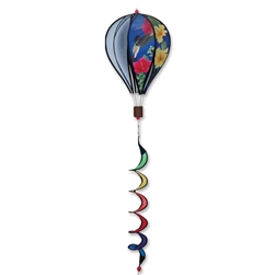 Hummingbird on this Premier Kite 16" Hot Air Balloon Garden Spinner.