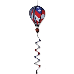 Patriotic on this Premier Kite 16" Hot Air Balloon Garden Spinner.