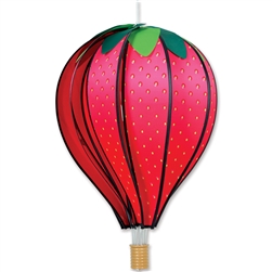 Strawberry on this Premier Kite 22" Hot Air Balloon Garden Spinner.