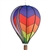 Chevron Rainbow 26" Hot Air Balloon Garden Spinner that spins in a gentle breeze.