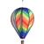 Traditional Rainbow 26" Hot Air Balloon Spinner that spins in a gentle breeze.