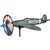 Smaller Spitfire Airplane Garden Spinner with a wheel that spins in a gentle breeze. All hardware included.