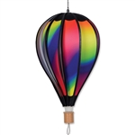 Wavy Gradient 18" Hot Air Balloon Garden Spinner that spins in a gentle breeze.