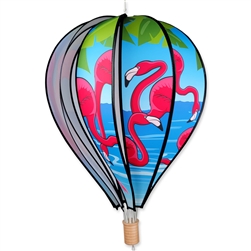 Flamingo on this Premier Kite 22" Hot Air Balloon Garden Spinner.