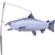 Salmon Swimming Fish Wind Sock that sways in a gentle breeze. All hardware included.