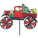 Old Time Christmas Truck Garden Spinner with wheels that spin in a gentle breeze. All hardware included.