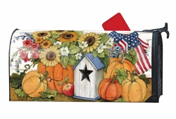 Fall Flags over sized Magnet Works mailbox cover.