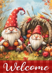 Harvest Gnomes on this Toland standard house flag.