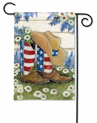 American Rodeo on this Magnet Works garden flag.