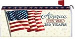 America 250 on this Custom Décor over sized mailbox cover.