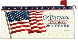 America 250 on this Custom Décor over sized mailbox cover.