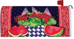 Watermelon And Flags on this Custom Décor over sized mailbox cover.