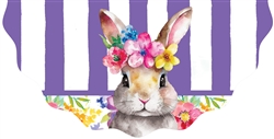 Floral Bunny Vinyl Bunting by Custom Decor