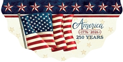America 250 Vinyl Bunting by Custom Decor