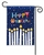 Happy Hanukkah on a Breeze Art winter garden flag.