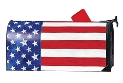 American Flag on this Custom Décor over sized mailbox cover.