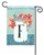 Jar Of Blooms Monogram F Garden on a Breeze Art spring or summer garden flag.