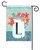 Jar Of Blooms Monogram L Garden on a Breeze Art spring or summer garden flag.