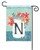 Jar Of Blooms Monogram N Garden on a Breeze Art spring or summer garden flag.