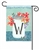 Jar Of Blooms Monogram W Garden on a Breeze Art spring or summer garden flag.