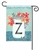Jar Of Blooms Monogram Z Garden on a Breeze Art spring or summer garden flag.
