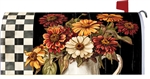 Vintage Fall Flowers on this Custom Décor over sized mailbox cover.