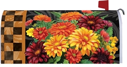 Brilliant Mums on this Custom Décor over sized mailbox cover.