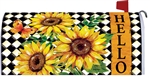 Sunflower Harlequin on this Custom Décor over sized mailbox cover.