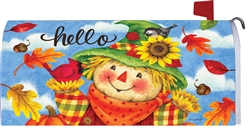 Hello Scarecrow on this Custom Décor over sized mailbox cover.