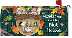 Nuthouse Squirrel on this Custom Décor over sized mailbox cover.