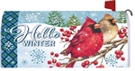 Winter Cardinals on this Custom Décor over sized mailbox cover.