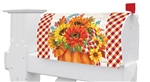 Pumpkin Sunflowers Custom Décor mailbox cover. Made in the USA.