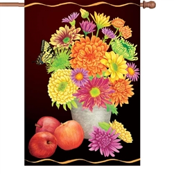 Fall Floral on this Premier Kites standard house flag.