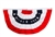 U.S.A. Polyester Pleated Fan
