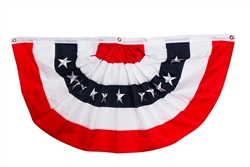 U.S.A. Polyester Pleated Fan