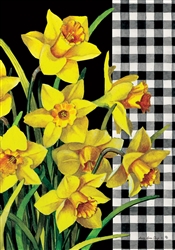 Daffodil Check on this Custom Décor standard house flag. Made in the USA.
