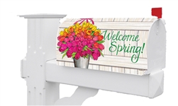 Glorious Tulips on this Custom Décor standard mailbox cover.