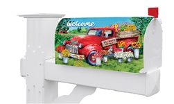 Flower Truck on this Custom Décor standard mailbox cover.