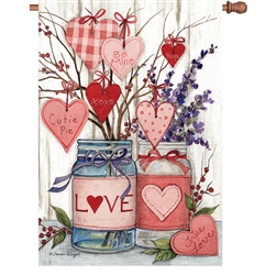 Valentine Jars Elite House Flag by Premier Kites.