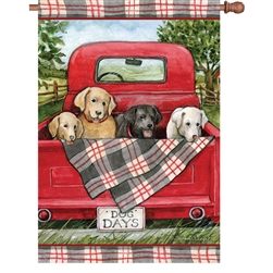 Dog Days Truck Elite House Flag by Premier Kites.