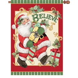 Retro Santa Elite House Flag by Premier Kites.