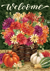 Mums Basket on this Custom Décor standard house flag. Made in the USA.