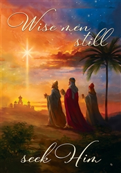 Wise Men on this Custom Décor standard house flag. Made in the USA.