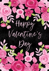 Valentine Floral on this Custom Décor garden flag. Printed in the USA.
